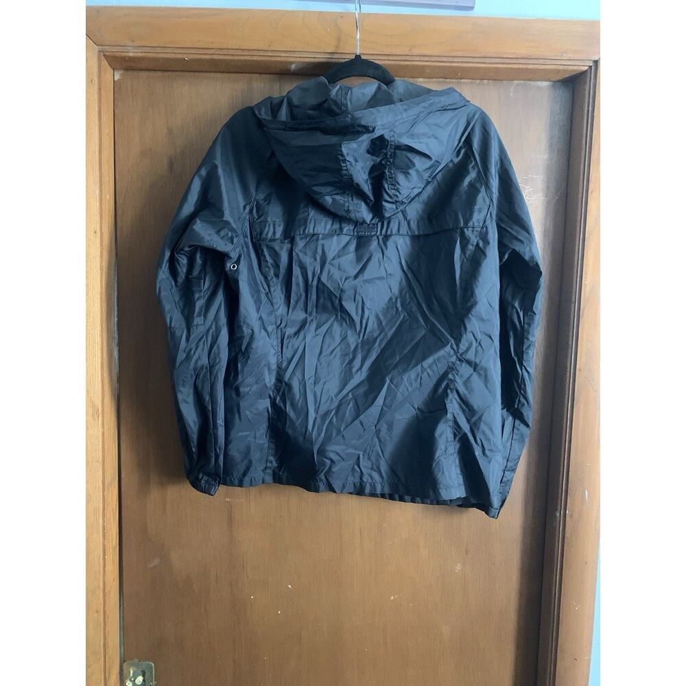 Eddie Bauer Men's Large Black Nylon Full Zip Windbreaker Jacket Outdoor - Picture 5 of 5